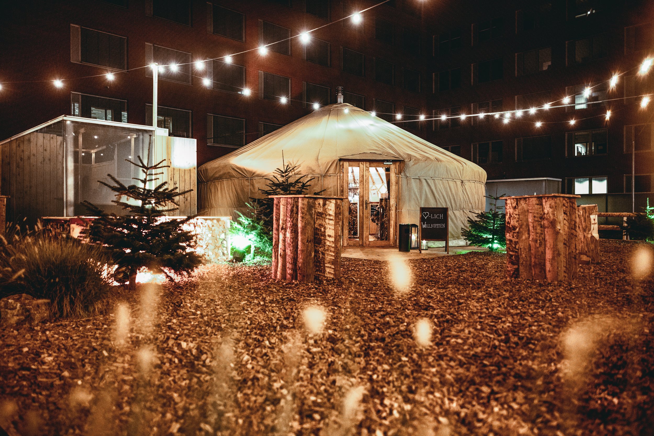 Weihnachtliche Stimmung im Turm Areal in Winterthur dank Siedlungscoaching
